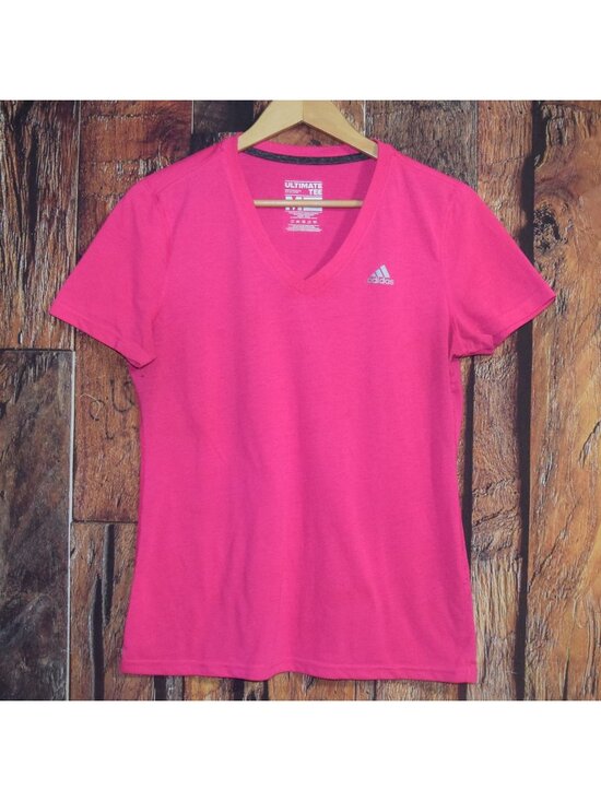 adidas Tops - ADIDAS ULTIMATE TEE Women's Sz M V-Neck T-SHIRT